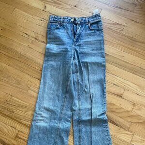 ZARA light blue jeans high-waist
